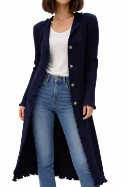 Strick-Morgenmantel FILU LANG von Paolucci mit Merinowolle