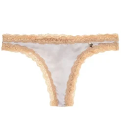 String KNICKERWORLD OYSTER silber-apricot Mimi Holliday mit Seide