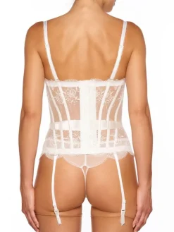 Tüllspitze Torselett CRAVACHE perlmutt von Millesia mit Seide