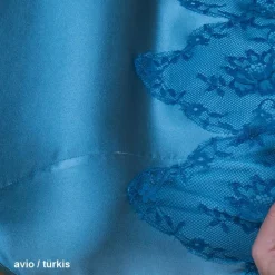 Top BARBERA mit Seide und Spitze von Cotton Club