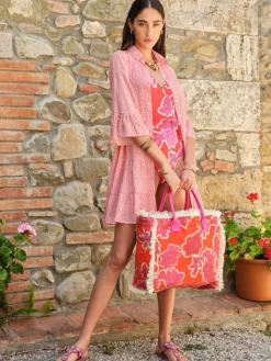 Träger Badeanzug ARANCIO pink-orange von Chiara Fiorini
