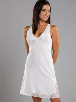 Träger Nachtkleid mit Baumwolle NATURALE Cotone Candy von Cotton Club