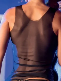 Träger-Top ANNA Microtüll von Cotton Club Rubino