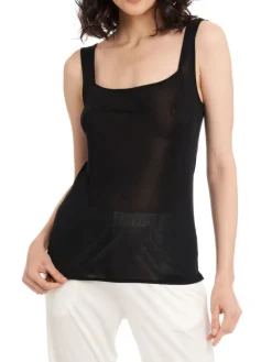 Trägertop aus 100% Wirkseide PURE beige oder weiss von Gattina