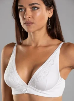 Triangel Bralette mit Spitze PIACEVOLE Cotone Candy von Cotton Club