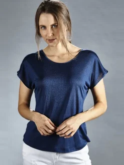 T-Shirt CINDA von Kokon Zwo mit Seide und Leinen