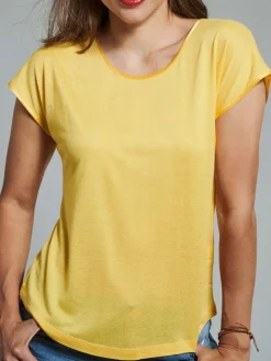 T-Shirt CINDA von Kokon Zwo mit Seide und Leinen