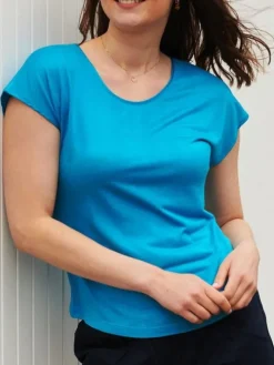 T-Shirt CINDA von Kokon Zwo mit Seide und Leinen