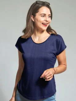 T-Shirt CINDA von Kokon Zwo mit Seide und Leinen