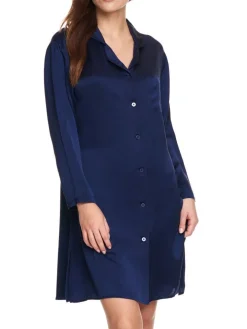 Viscose Sleepshirt LUNA mitternachtsblau von Gattina