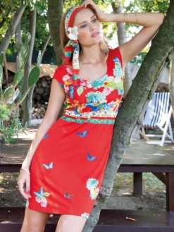 Viscose Strandkleid PAPILLON No. 2 von Chiara Fiorini