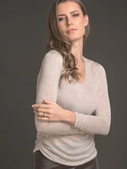 Voile LANGARM SHIRT von Artimaglia mit Kaschmir