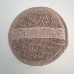 Waschschwamm Halbleinen Frottee taupe von Aleta