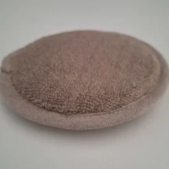 Waschschwamm Halbleinen Frottee taupe von Aleta