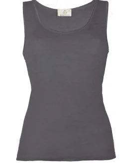 Wolle-Seide Camisole Top RUGIADA SL pflanzlich gefärbt uni Madiva Ecofuture®