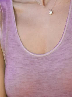 Wolle-Seide Camisole Top RUGIADA SL pflanzlich gefärbt uni Madiva Ecofuture®