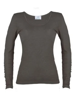 Wolle-Seide Langarm Shirt RUGIADA ML pflanzlich gefärbt von Madiva Ecofuture®