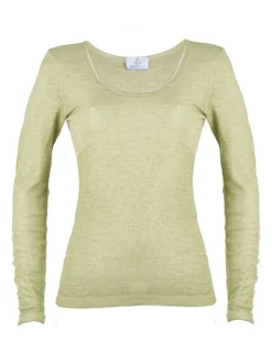 Wolle-Seide Langarm Shirt RUGIADA ML Pflanzenfarbe von Madiva Ecofuture®