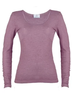 Wolle-Seide Langarm Shirt RUGIADA ML Pflanzenfarbe von Madiva Ecofuture®