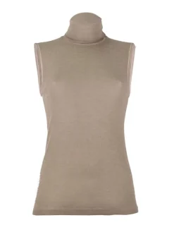 Wolle-Seide Rollkragen-Top BRINA Pflanzenfarbe Madiva Ecofuture®