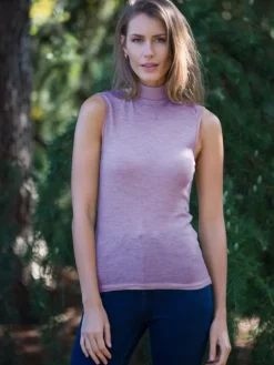 Wolle-Seide Rollkragen-Top BRINA Pflanzenfarbe von Madiva Ecofuture®