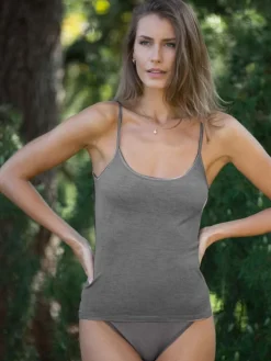 Wolle-Seide Spaghetti Top RUGIADA S/S edel Madiva Ecofuture®