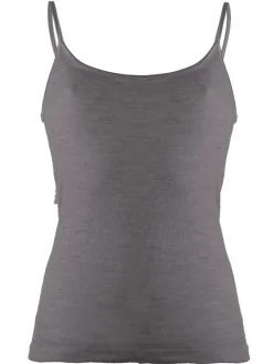 Wolle-Seide Spaghetti Top RUGIADA S/S Pflanzenfarbe uni Madiva Ecofuture®