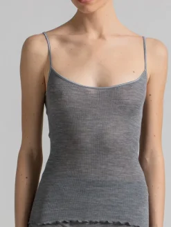 Wolle-Seide Spaghettiträger Top ROMILDA von Boglietti