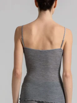 Wolle-Seide Spaghettiträger Top ROMILDA von Boglietti