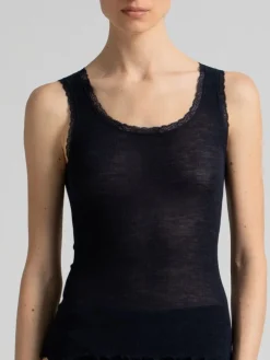 Wolle-Seide Träger Unterhemd OROSEI von Boglietti