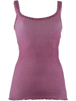 Wolle-Seide Träger-Top BREEZE S/S gerippt Madiva Ecofuture®